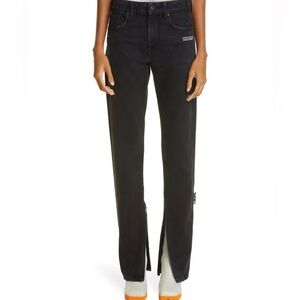 Off-White Black Straight Leg Women's Jeans